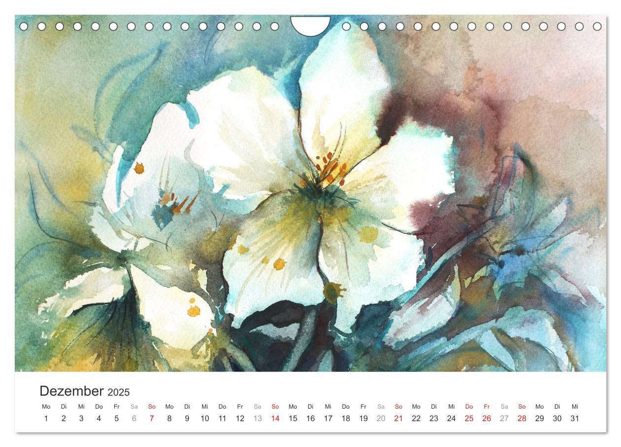 Bild: 9783435545643 | Blütenzauber - Aquarelle von ECKARD FUNCK (Wandkalender 2025 DIN A4...