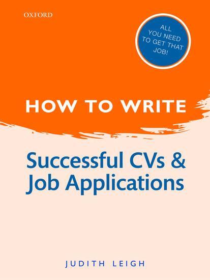 Cover: 9780199670758 | How to Write: Successful CVS and Job Applications | Judith Leigh