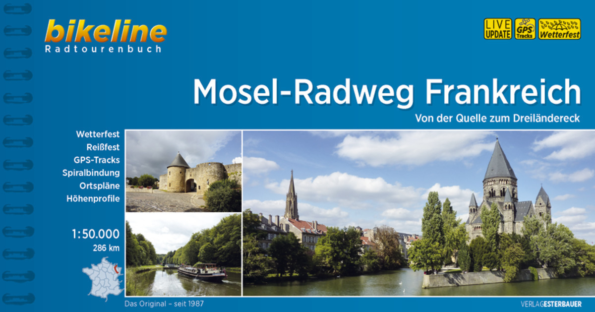 Cover: 9783850007832 | Bikeline Radtourenbuch Mosel-Radweg Frankreich | Taschenbuch | 140 S.