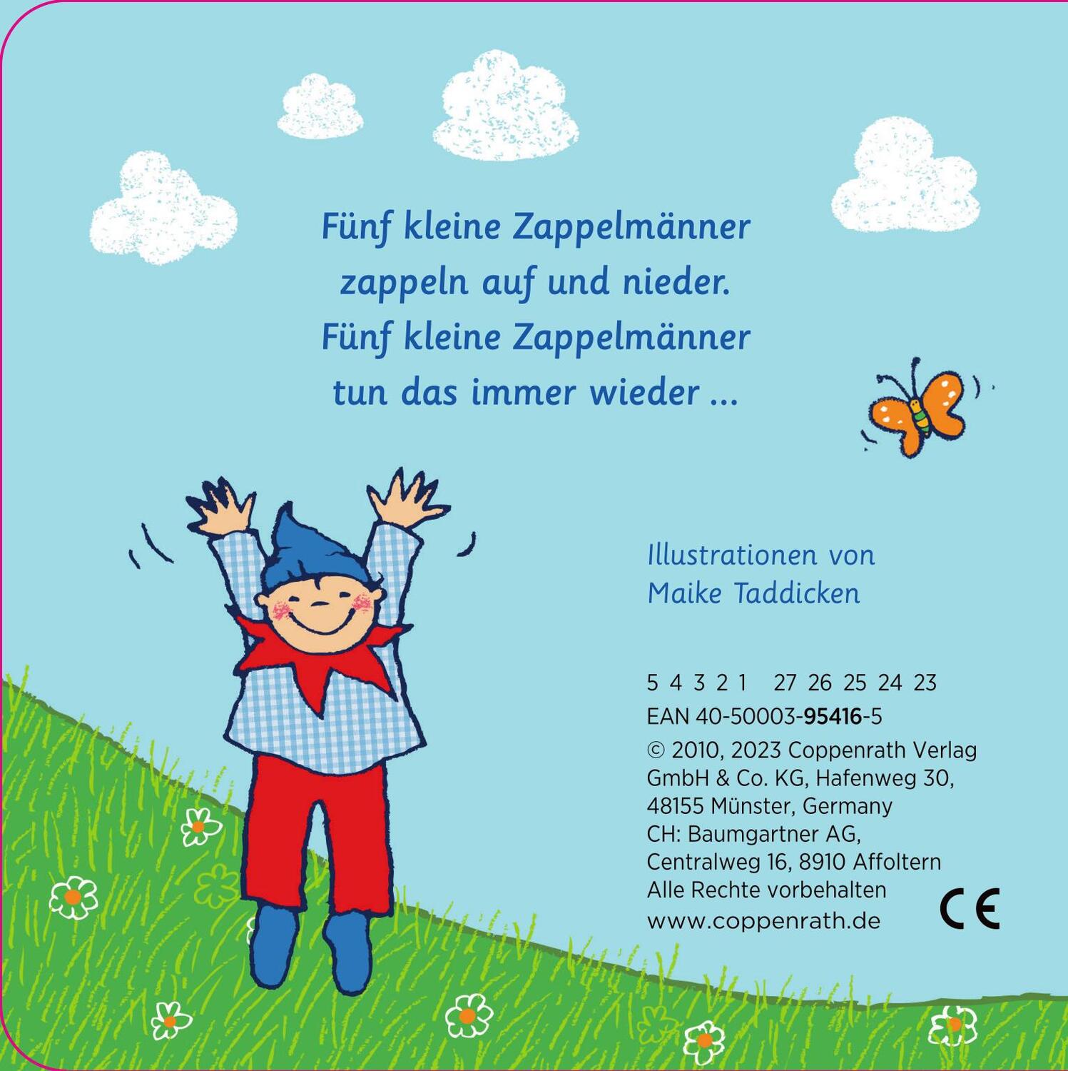 Rückseite: 4050003954165 | Mein liebster Fingerpuppen-Handschuh: 5 kleine Zappelmänner | Buch