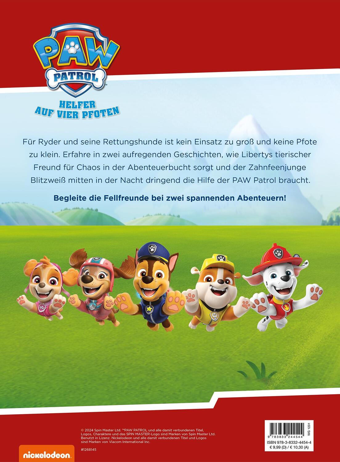 Rückseite: 9783833244544 | PAW Patrol: Die größten Einsätze der Fellfreunde | Geschichtenbuch