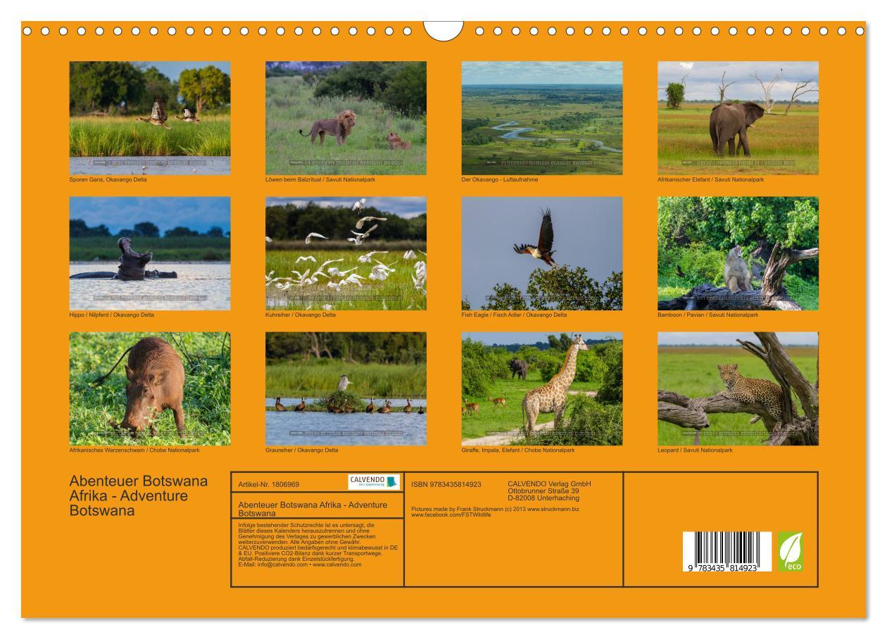 Bild: 9783435814923 | Abenteuer Botswana Afrika - Adventure Botswana (Wandkalender 2025...