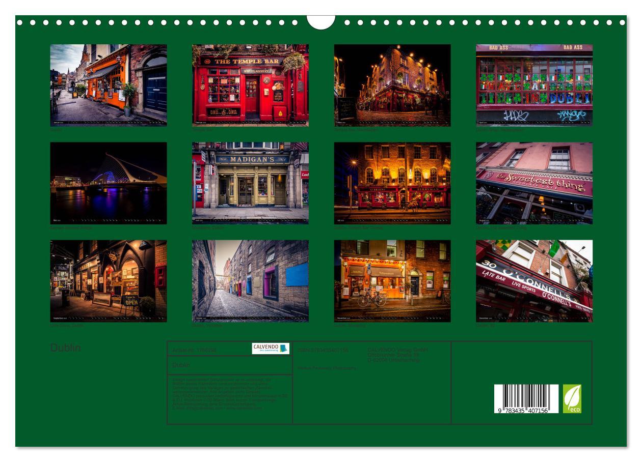 Bild: 9783435407156 | Dublin (Wandkalender 2025 DIN A3 quer), CALVENDO Monatskalender | 2025