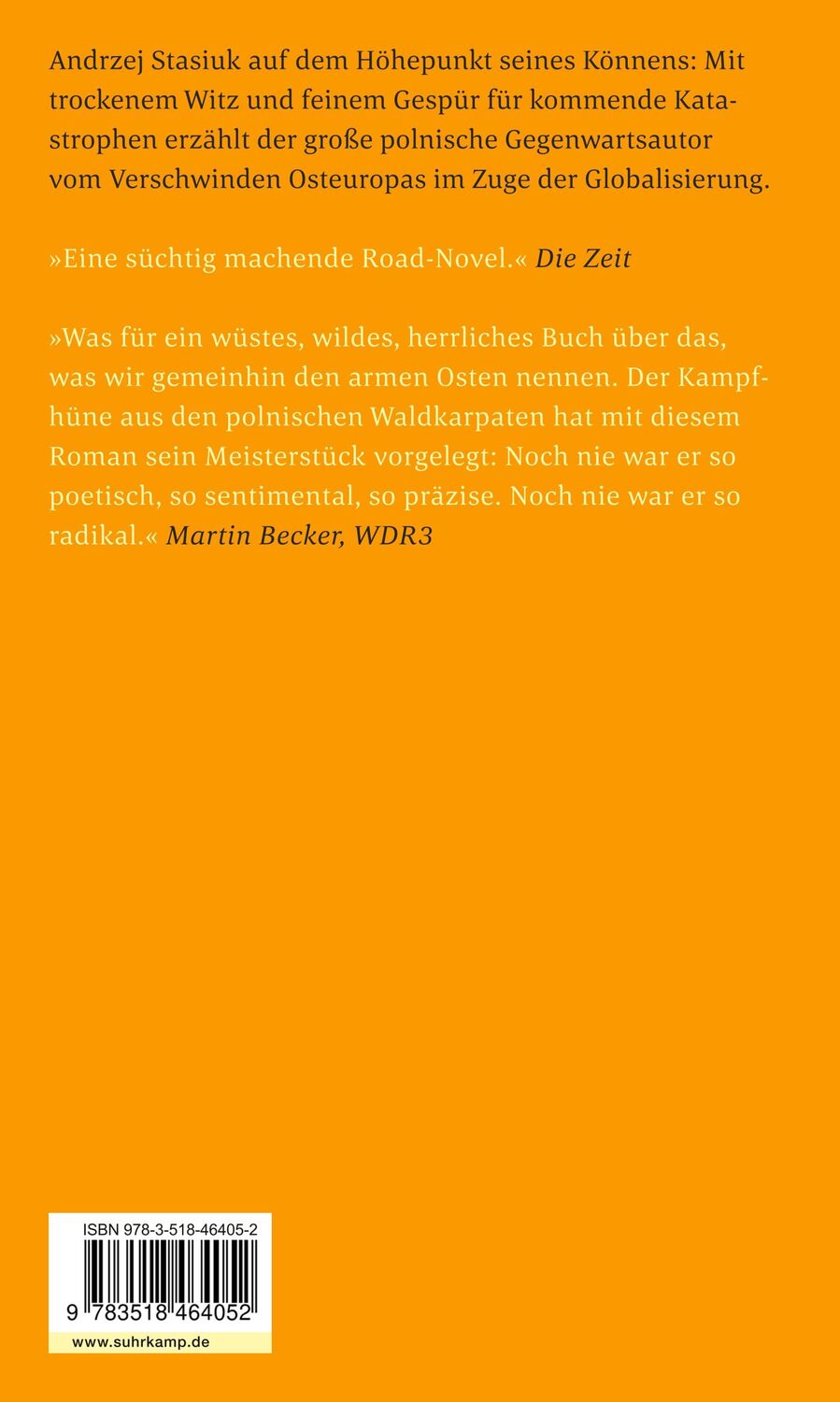 Rückseite: 9783518464052 | Hinter der Blechwand | Andrzej Stasiuk | Taschenbuch | 349 S. | 2012