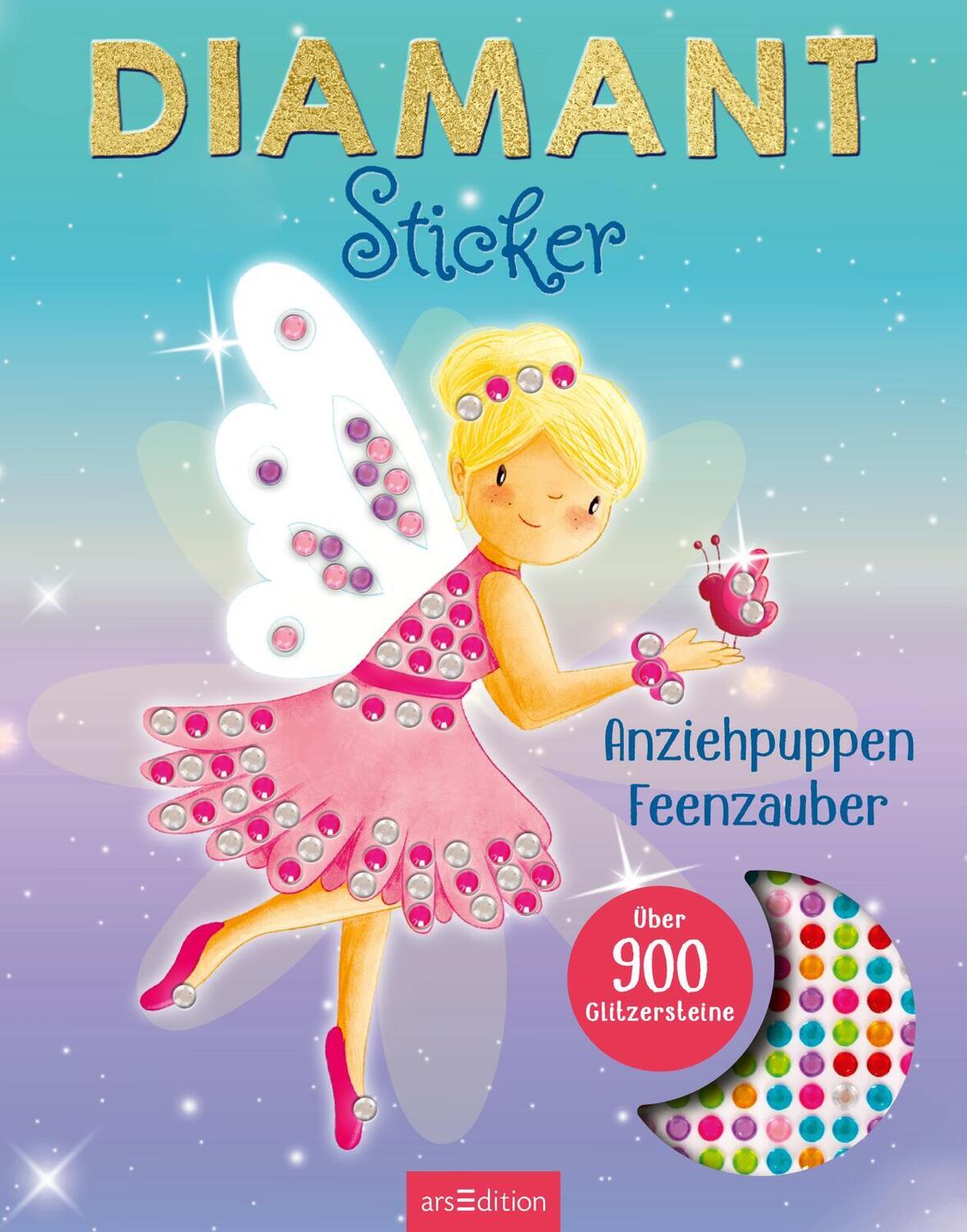 Bild: 9783845859262 | Diamantsticker Anziehpuppen - Feenzauber | Über 900 Glitzersteine