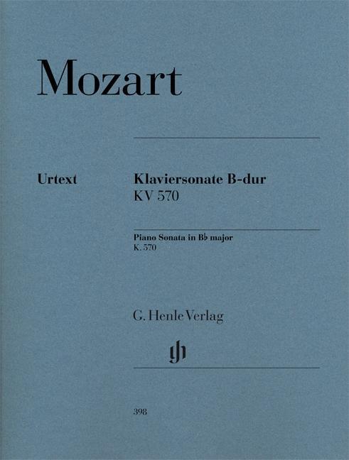 Cover: 9790201803982 | Piano Sonata B flat major KV 570 | G. Henle Verlag | EAN 9790201803982