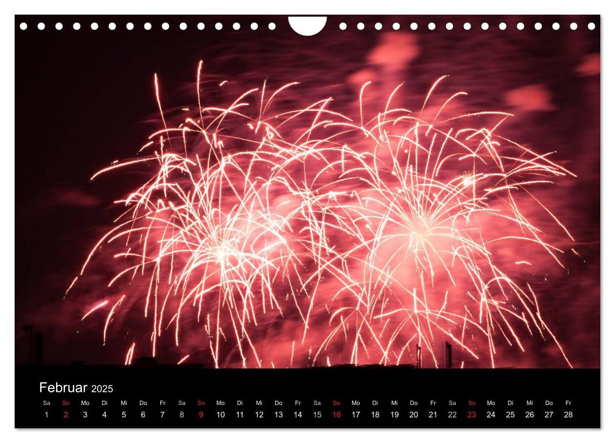 Bild: 9783435790180 | Feuerwerk (Wandkalender 2025 DIN A4 quer), CALVENDO Monatskalender