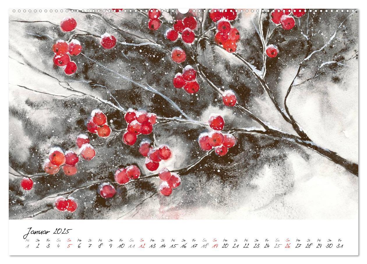 Bild: 9783435501991 | Blumen Blüten Aquarelle (Wandkalender 2025 DIN A2 quer), CALVENDO...