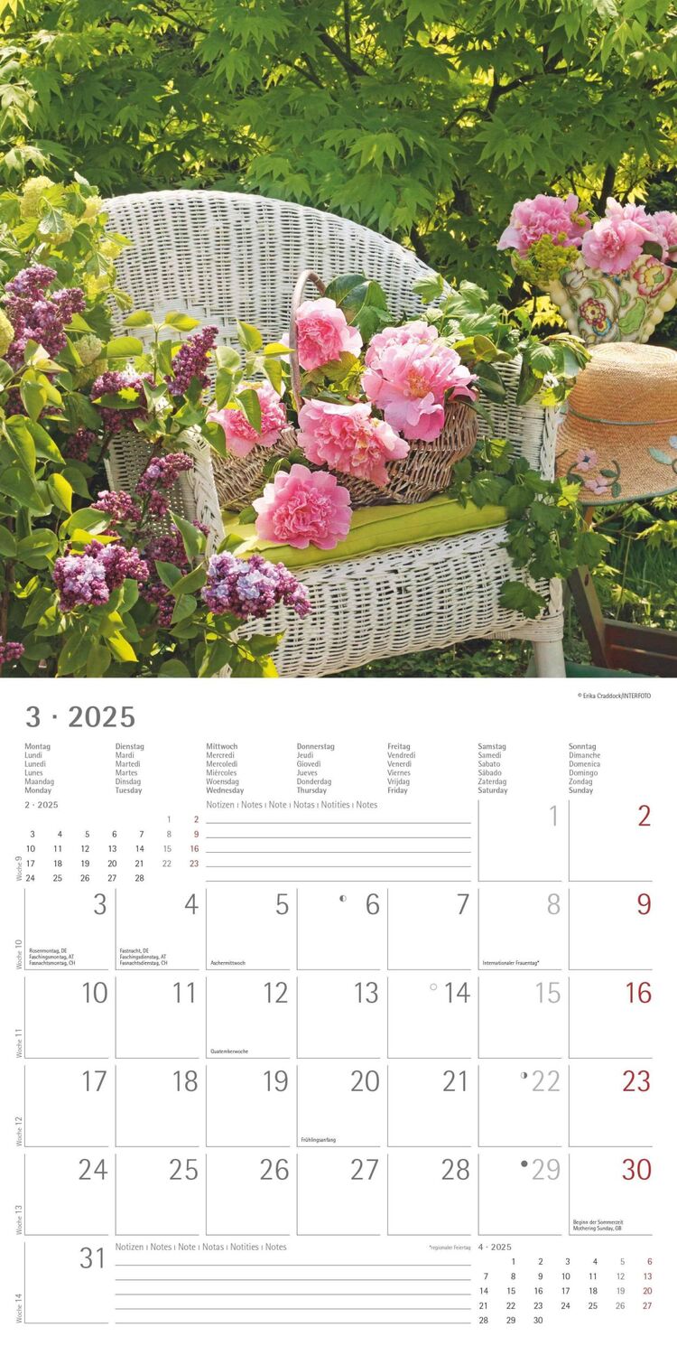 Bild: 4251732340629 | Gartenzauber 2025 - Broschürenkalender 30x30 cm (30x60 geöffnet) -...