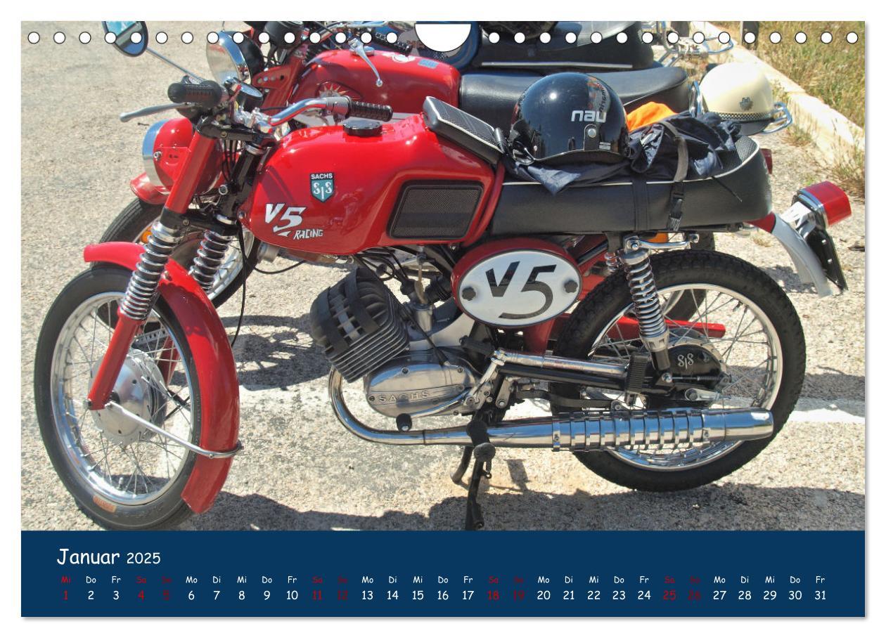 Bild: 9783435011032 | Vintage Mopeds (Wandkalender 2025 DIN A4 quer), CALVENDO...