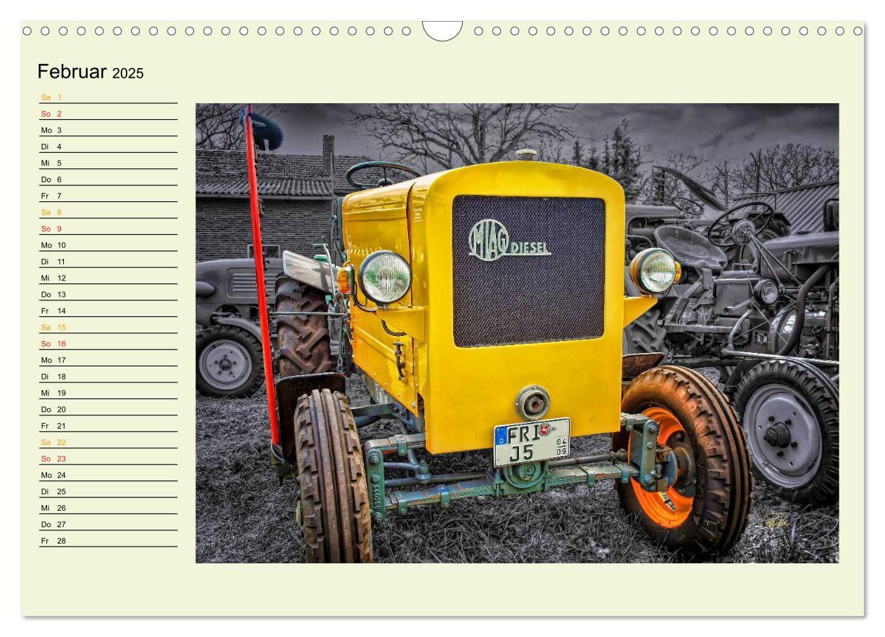 Bild: 9783435586202 | Traktoren - Oldtimer (Wandkalender 2025 DIN A3 quer), CALVENDO...