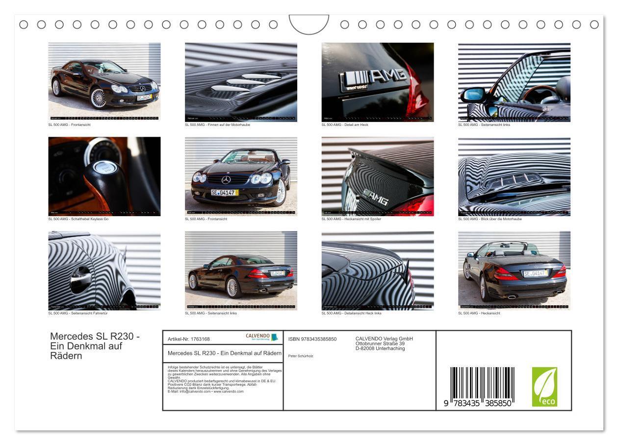 Bild: 9783435385850 | Mercedes SL R230 - Ein Denkmal auf Rädern (Wandkalender 2025 DIN A4...