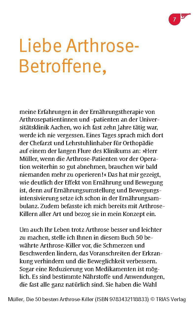 Bild: 9783432118833 | Die 50 besten Arthrose-Killer | Sven-David Müller | Taschenbuch | 2024