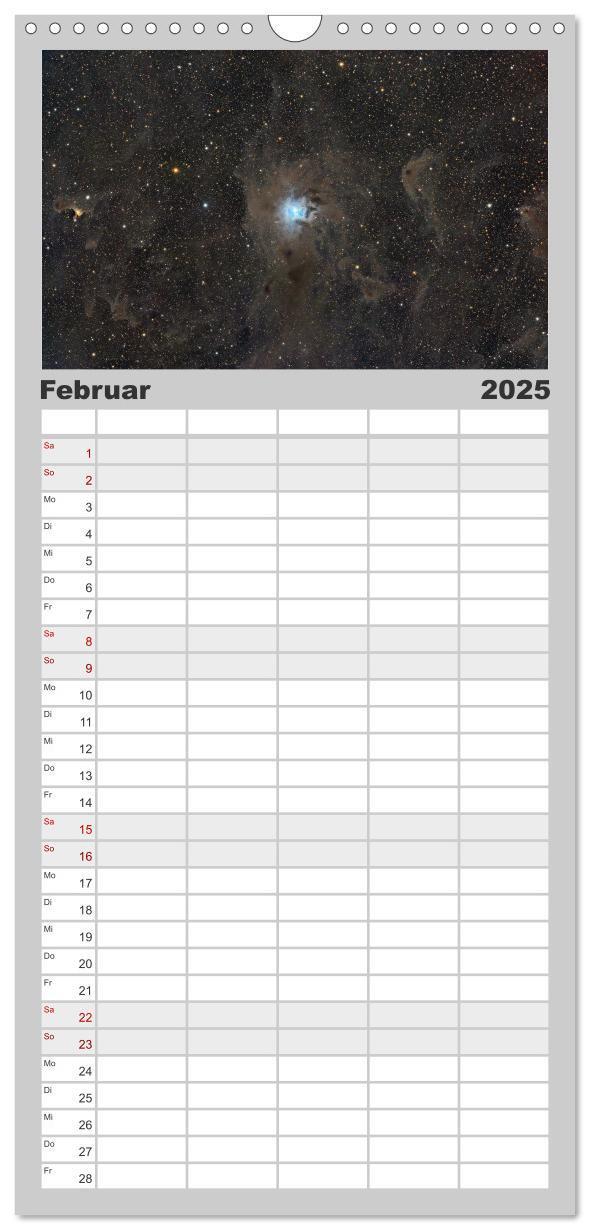 Bild: 9783457195246 | Familienplaner 2025 - Deep Sky Kalender mit 5 Spalten...