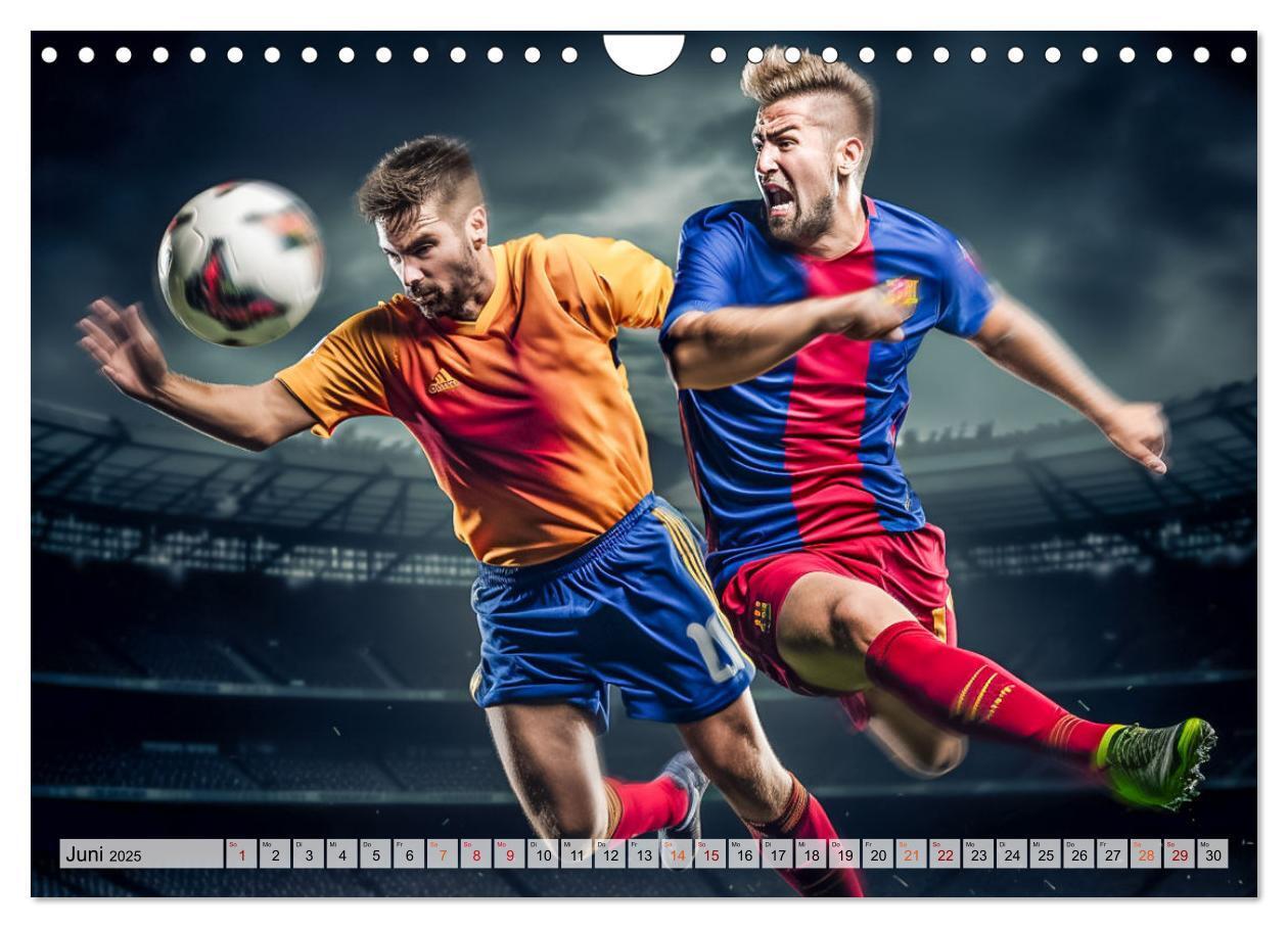 Bild: 9783383780394 | Fussball - Zweikampf (Wandkalender 2025 DIN A4 quer), CALVENDO...