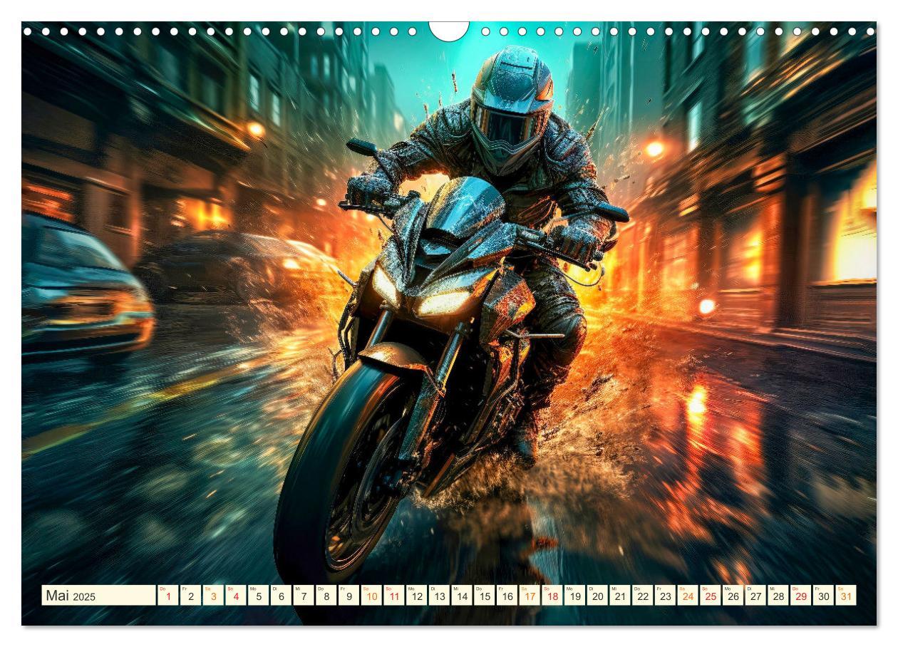 Bild: 9783383891717 | Motorrad Fantasien (Wandkalender 2025 DIN A3 quer), CALVENDO...