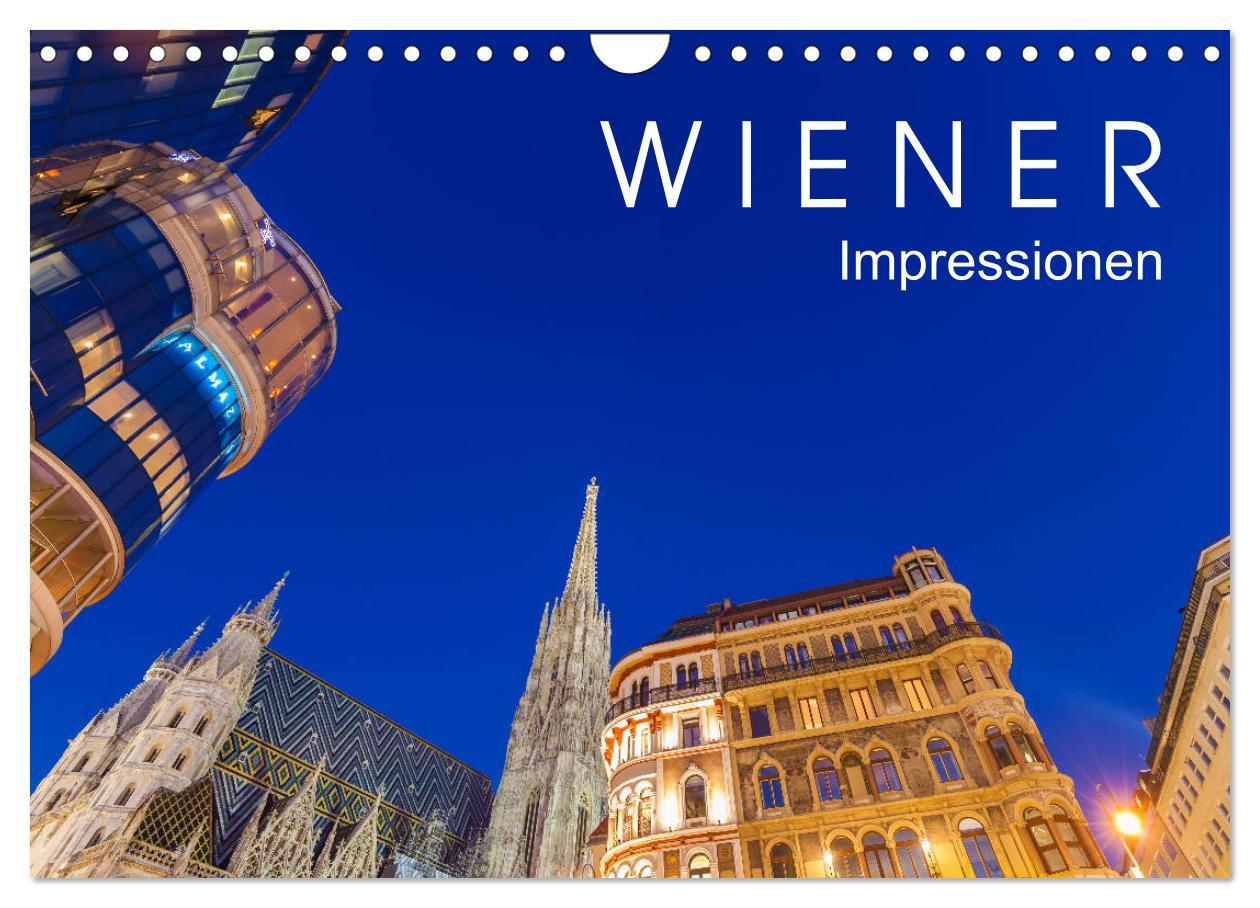 Cover: 9783435374540 | W I E N E R Impressionen (Wandkalender 2025 DIN A4 quer), CALVENDO...