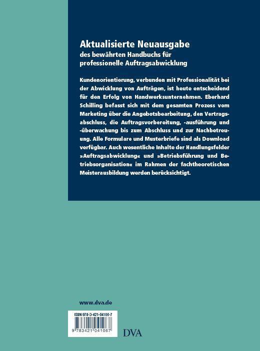 Bild: 9783421041067 | Auftragsabwicklung | Aktualisierte Neuausgabe 2018 | Schilling | Buch