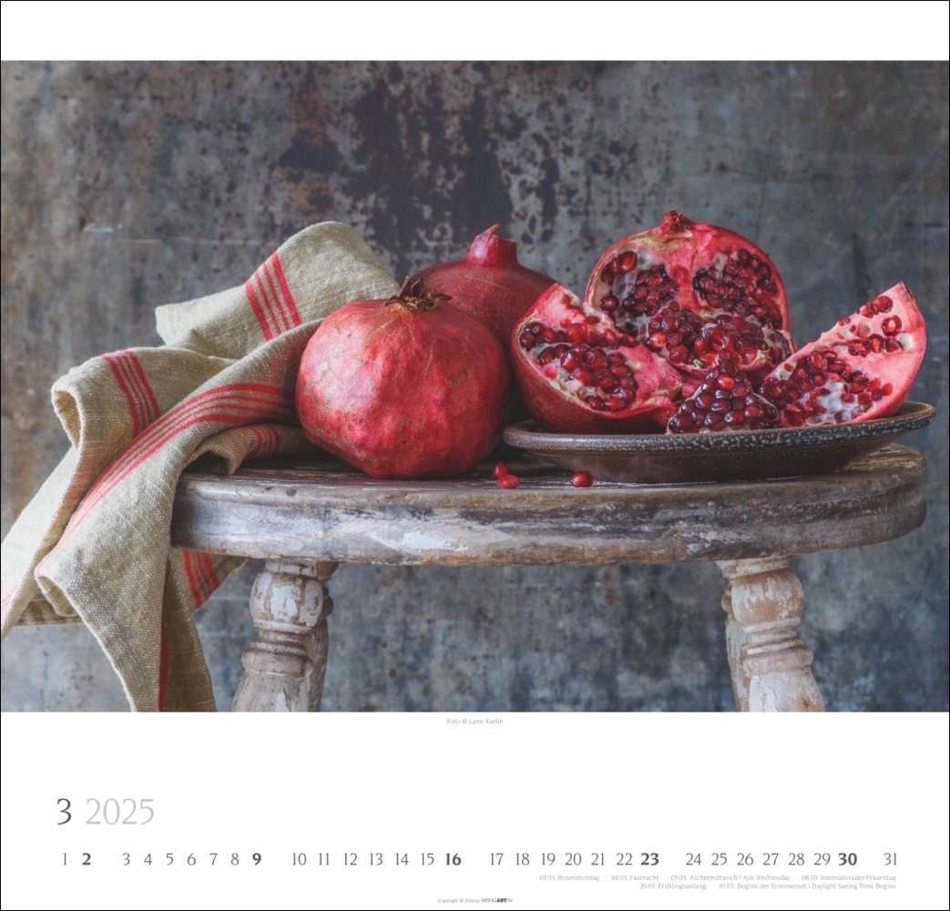 Bild: 9783839901250 | Food Stills - Lynn Karlin Kalender 2025 | Lynn Karlin | Kalender