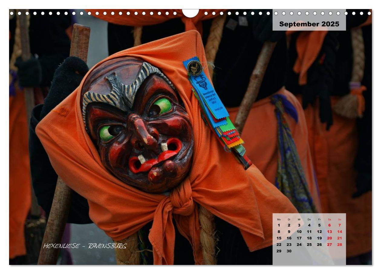 Bild: 9783435569137 | Schwäbisch alemannische Fasnet (Wandkalender 2025 DIN A3 quer),...