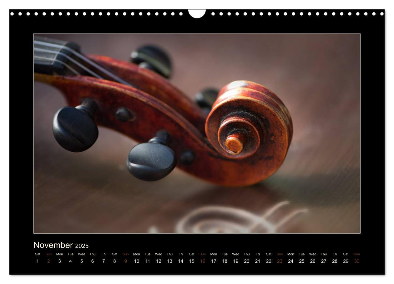 Bild: 9781325963935 | A violin only (Wall Calendar 2025 DIN A3 landscape), CALVENDO 12...