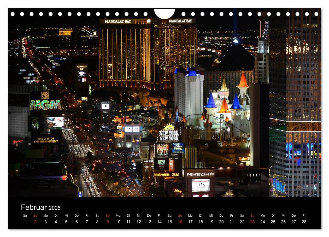 Bild: 9783435840366 | Las Vegas (Wandkalender 2025 DIN A4 quer), CALVENDO Monatskalender