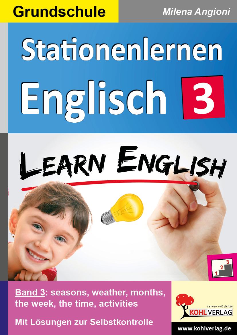 Cover: 9783966241489 | Stationenlernen Englisch / Band 3 | Kopiervorlagen für die Grundschule