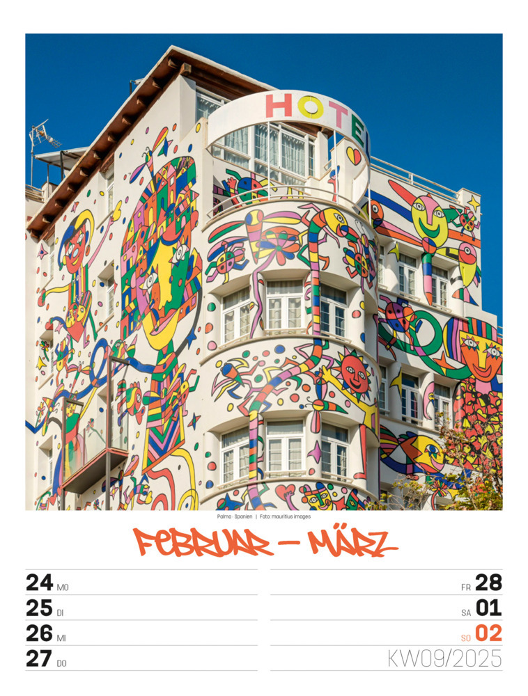 Bild: 9783838435299 | Street Art - Graffiti - Wochenplaner Kalender 2025 | Kunstverlag