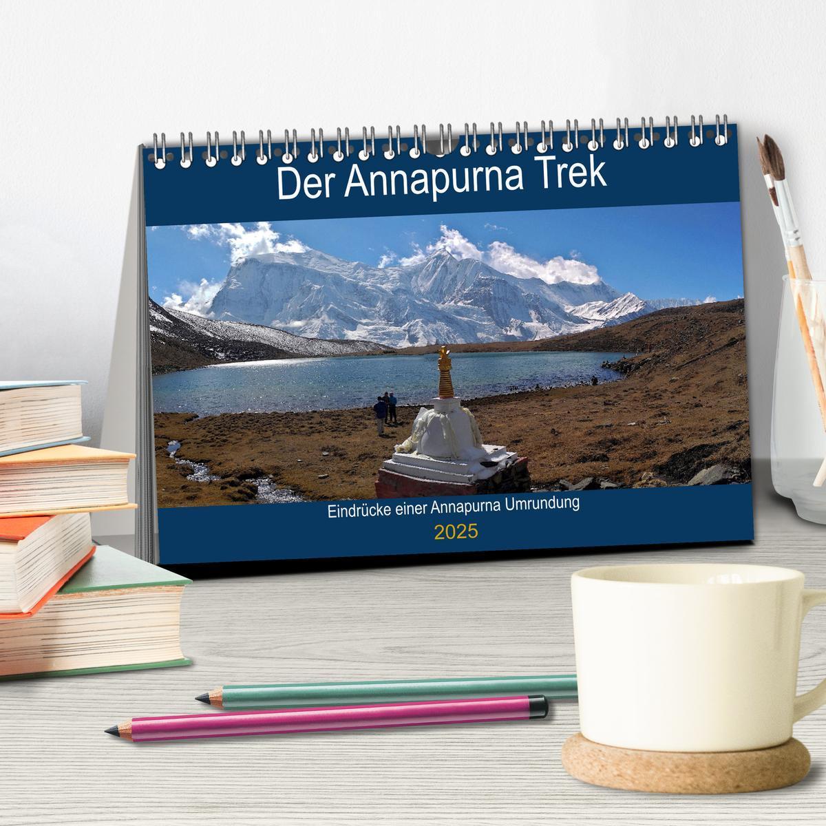 Bild: 9783435036875 | Der Annapurna Trek (Tischkalender 2025 DIN A5 quer), CALVENDO...