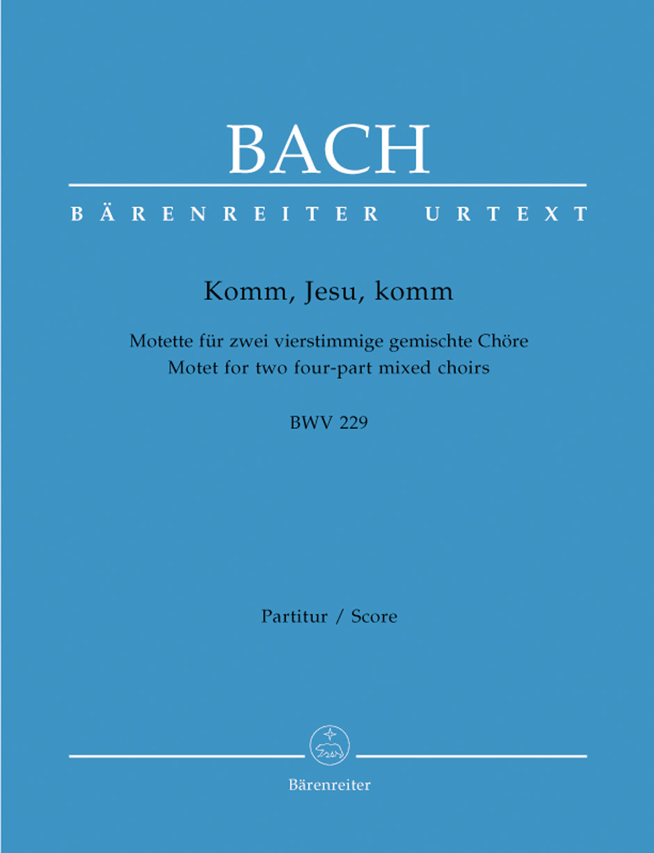 Cover: 9790006465385 | Motette: Komm, Jesu, komm | 2 gemischte Chöre, Bärenreiter Urtext