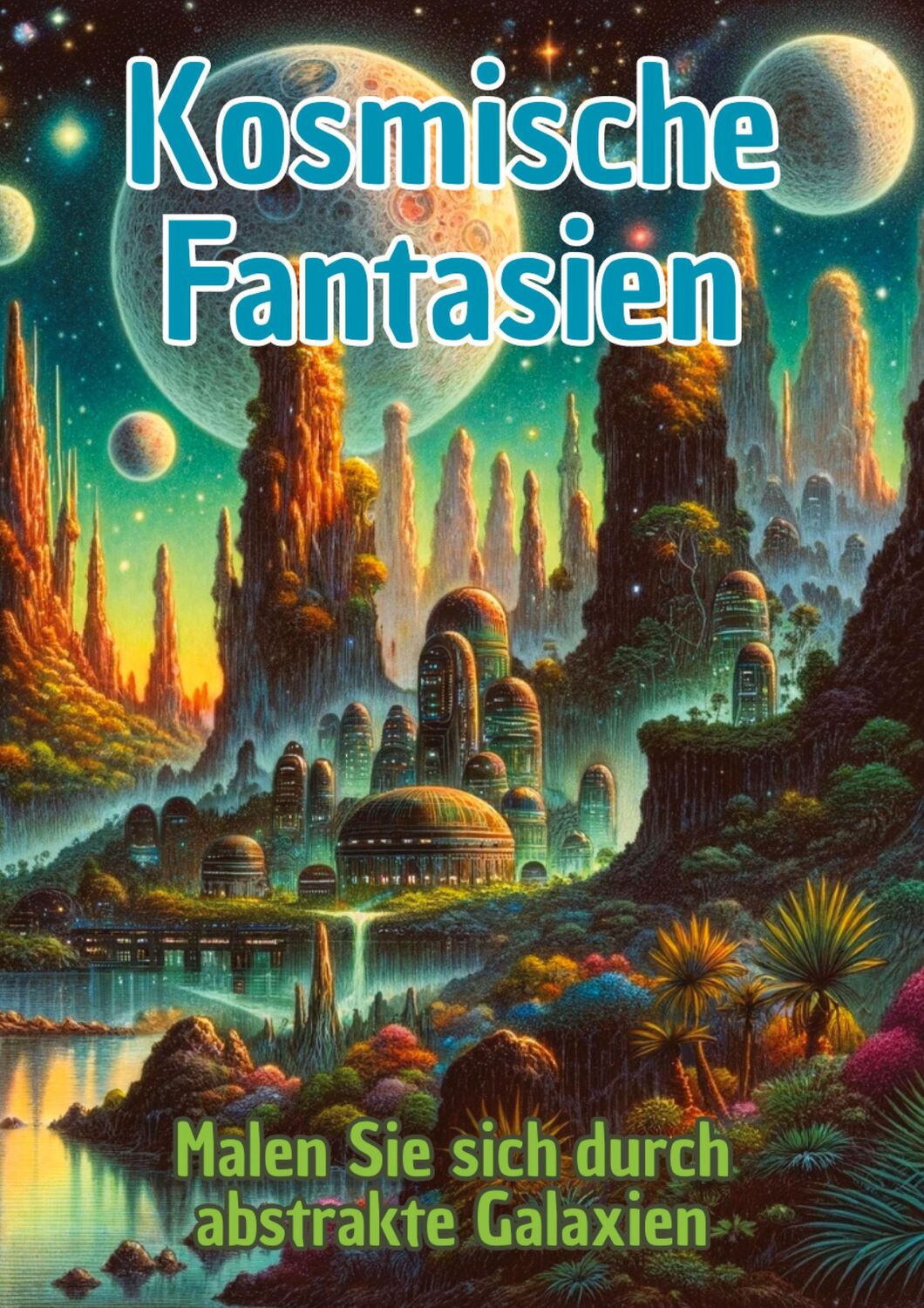 Cover: 9783384189530 | Kosmische Fantasien | Malen Sie sich durch abstrakte Galaxien | Buch