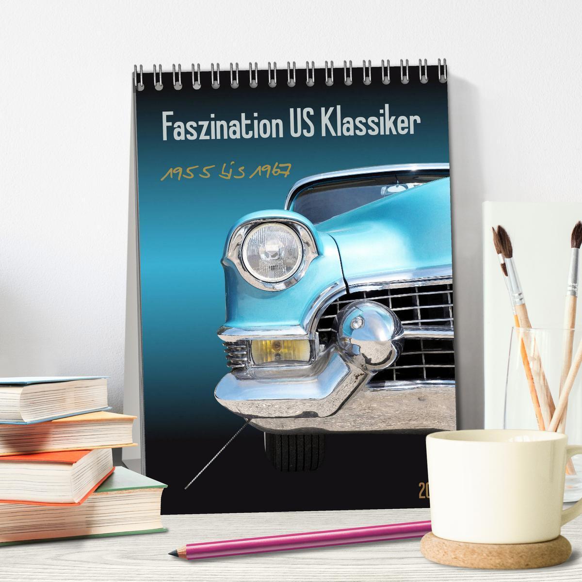 Bild: 9783435941070 | Faszination US Klassiker 1955 bis 1967 (Tischkalender 2025 DIN A5...