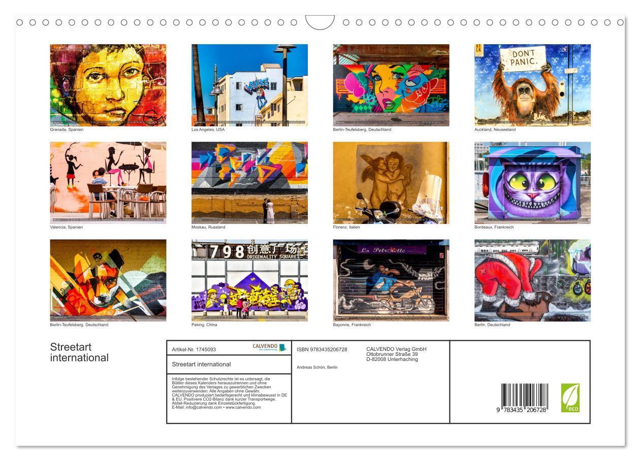 Bild: 9783435206728 | Streetart international (Wandkalender 2025 DIN A3 quer), CALVENDO...