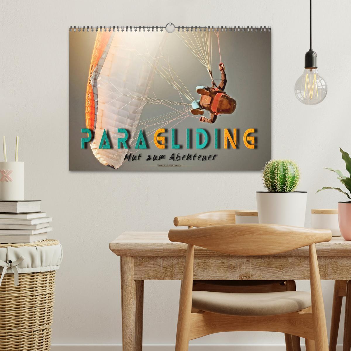 Bild: 9783435241163 | Paragliding - Mut zum Abenteuer (Wandkalender 2025 DIN A3 quer),...