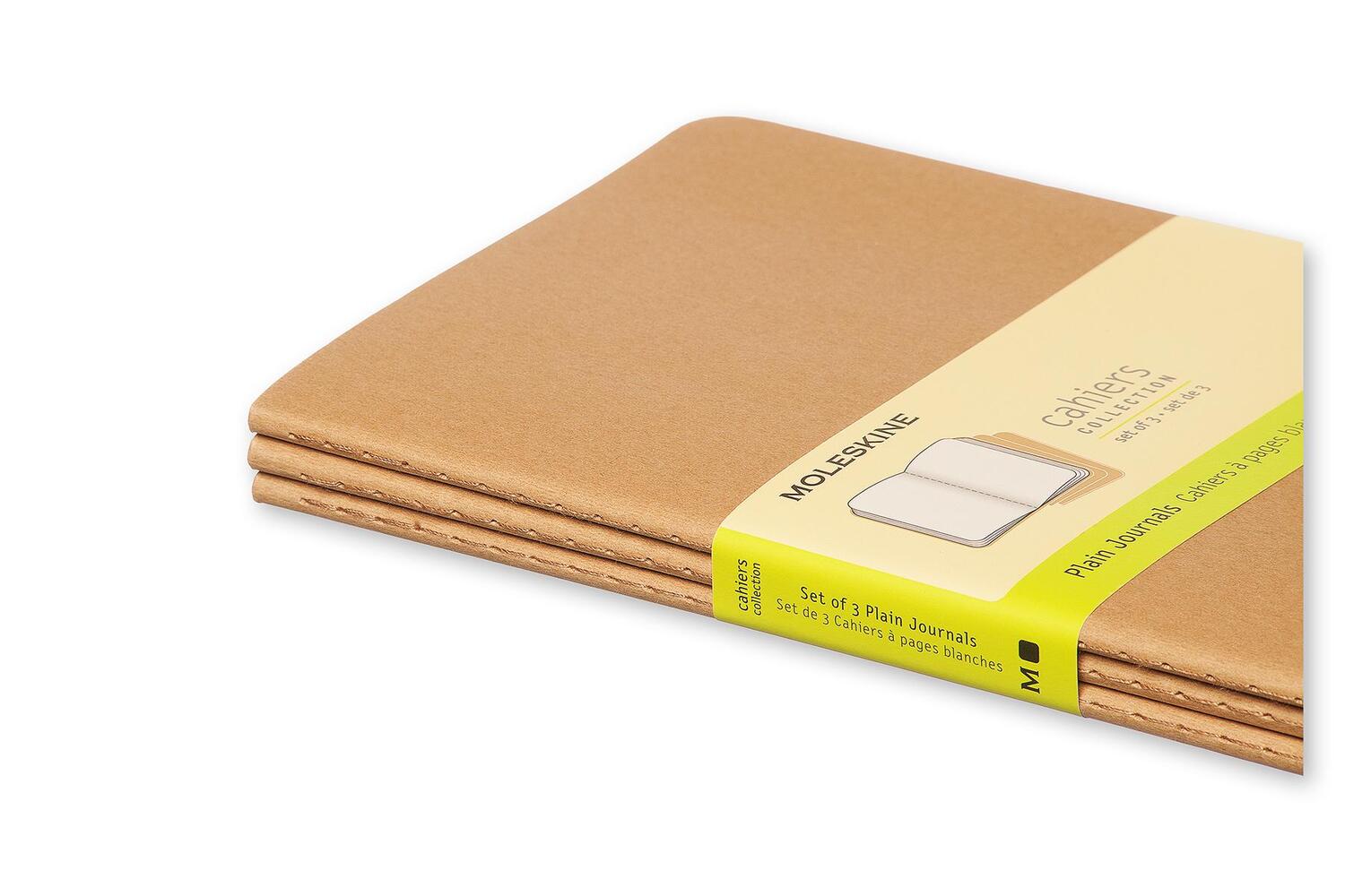 Bild: 9788883705007 | Moleskine Cahier large blanko packpapierbraun DIN A5. 3er Pack | Buch