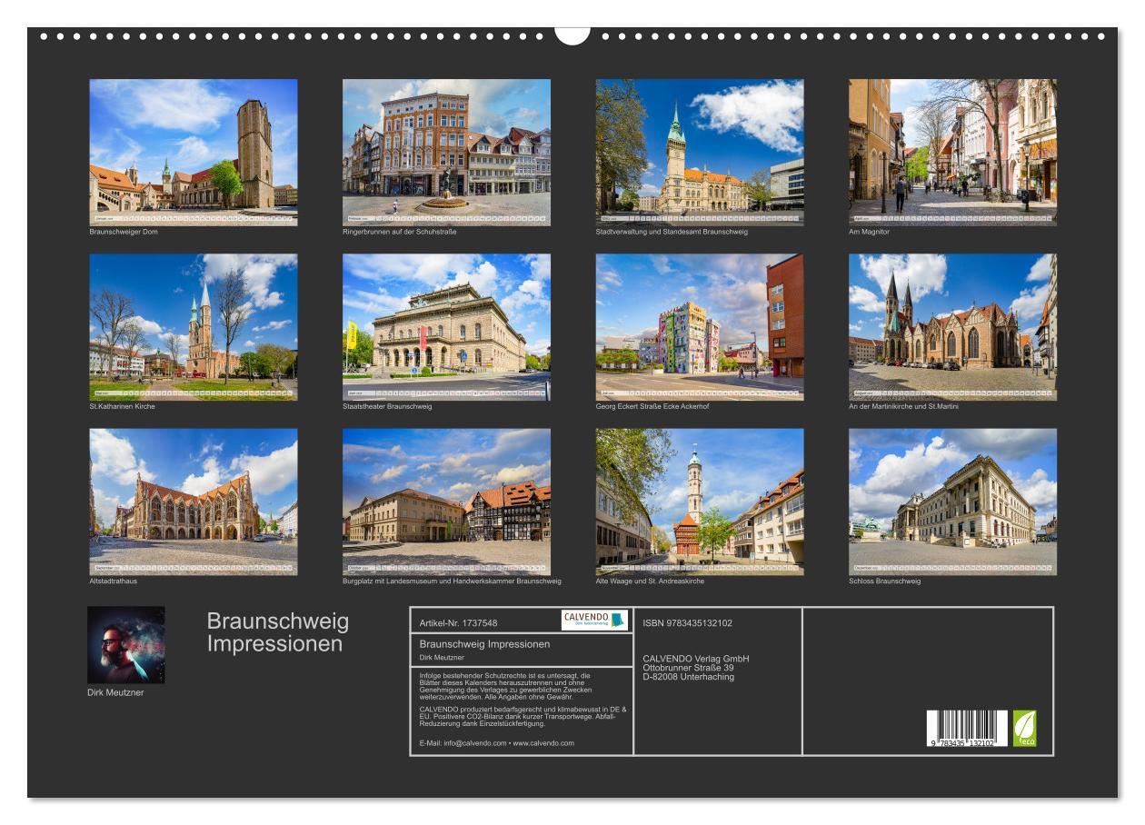 Bild: 9783435132102 | Braunschweig Impressionen (Wandkalender 2025 DIN A2 quer), CALVENDO...