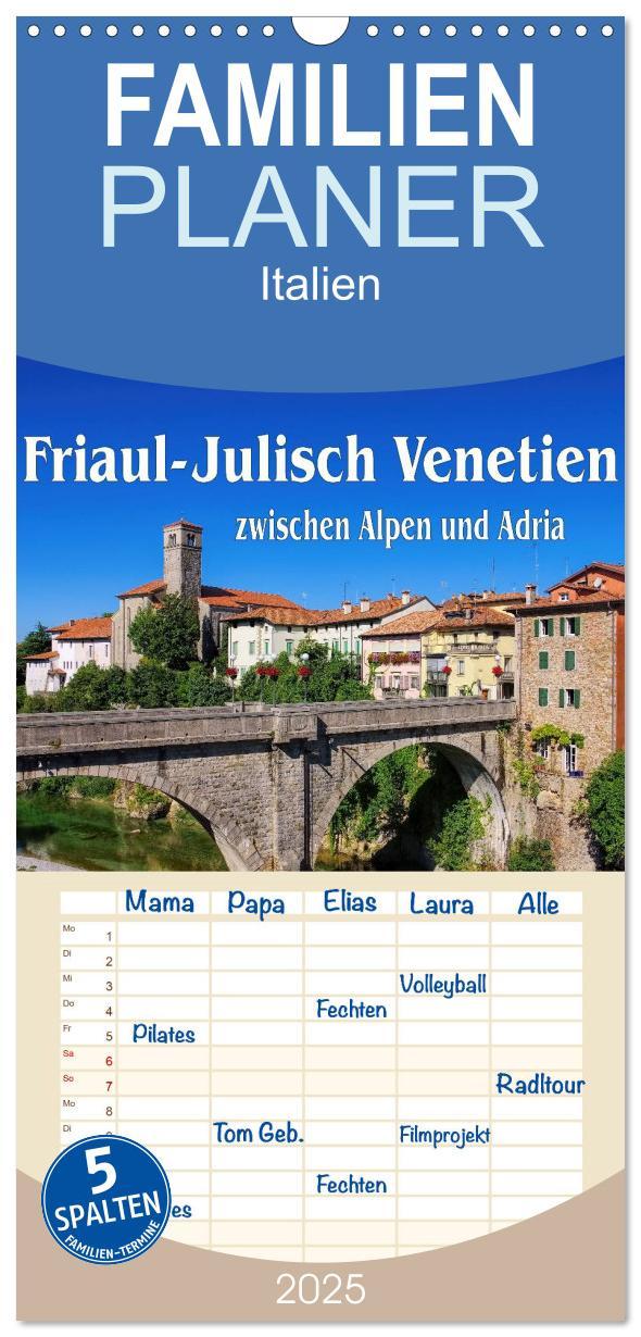 Cover: 9783457105474 | Familienplaner 2025 - Friaul-Julisch Venetien - zwischen Alpen und...