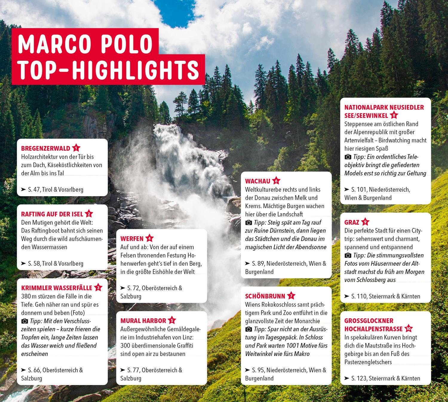 Bild: 9783829725859 | MARCO POLO Reiseführer Österreich | Anita Ericson (u. a.) | Buch