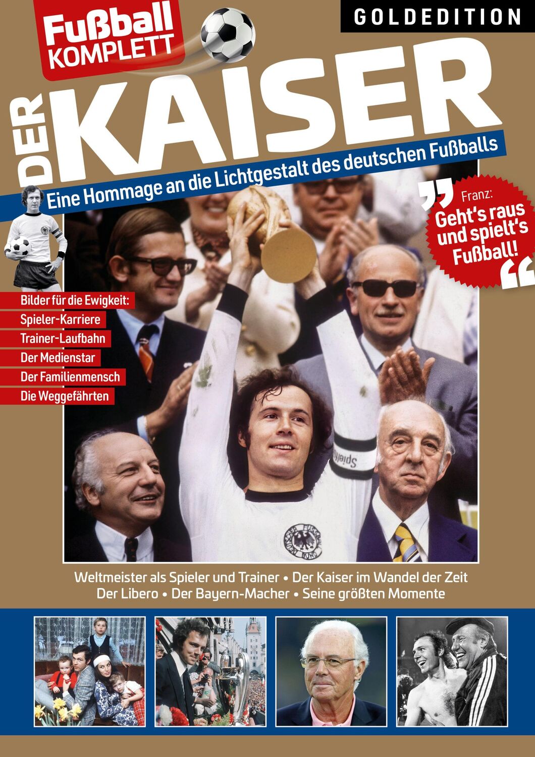 Cover: 9783989422643 | Franz Beckenbauer Goldedition | Dennis Ebbecke | Taschenbuch | 100 S.