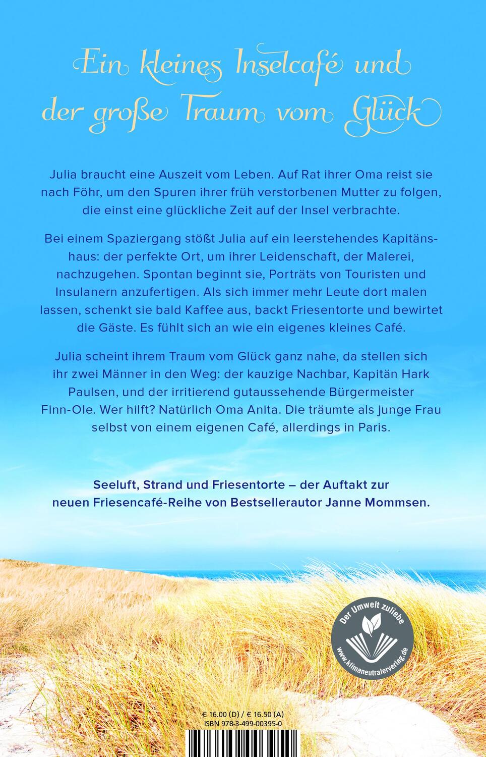 Rückseite: 9783499003950 | Das kleine Friesencafé | Ein Inselroman | Janne Mommsen | Taschenbuch