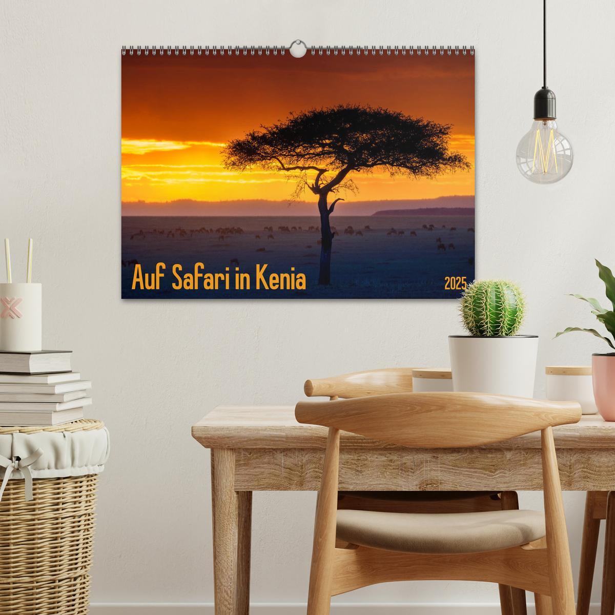 Bild: 9783435346417 | Auf Safari in Kenia 2025 (Wandkalender 2025 DIN A3 quer), CALVENDO...