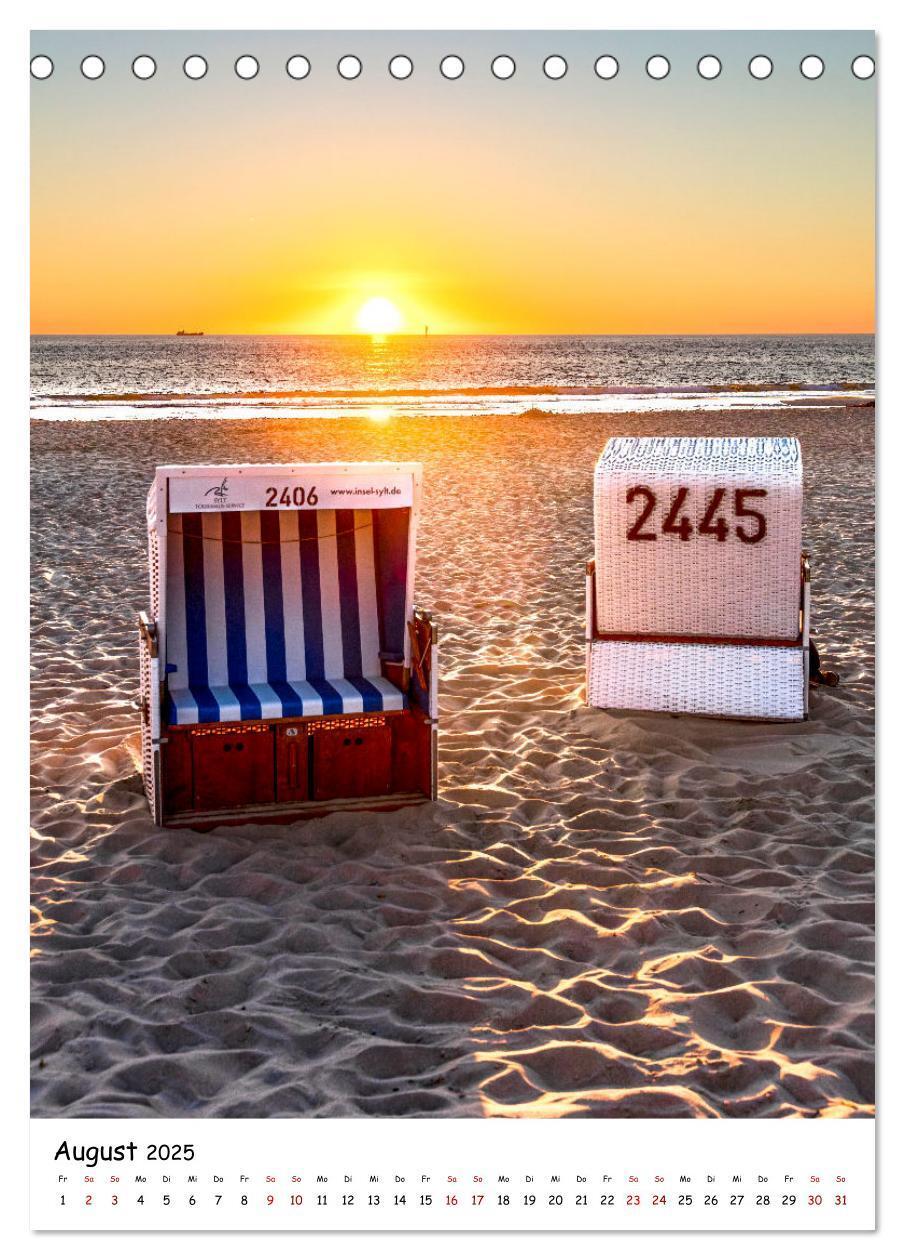 Bild: 9783435894383 | Bezauberndes Sylt (Tischkalender 2025 DIN A5 hoch), CALVENDO...