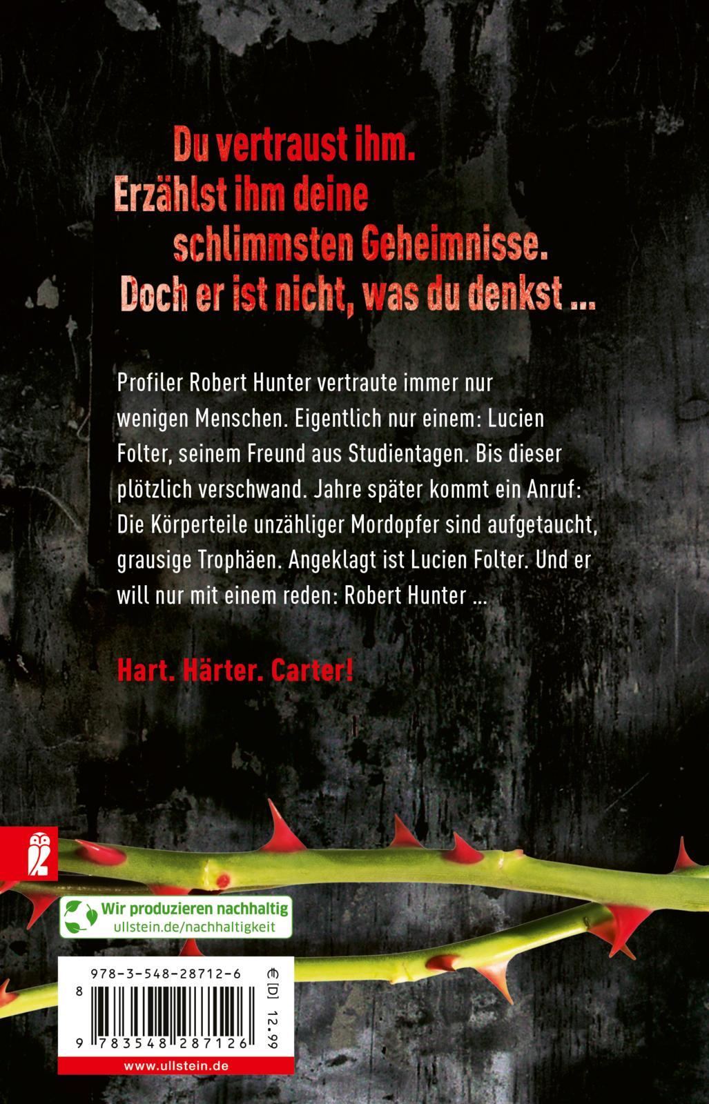 Rückseite: 9783548287126 | Die stille Bestie | Chris Carter | Taschenbuch | 448 S. | Deutsch