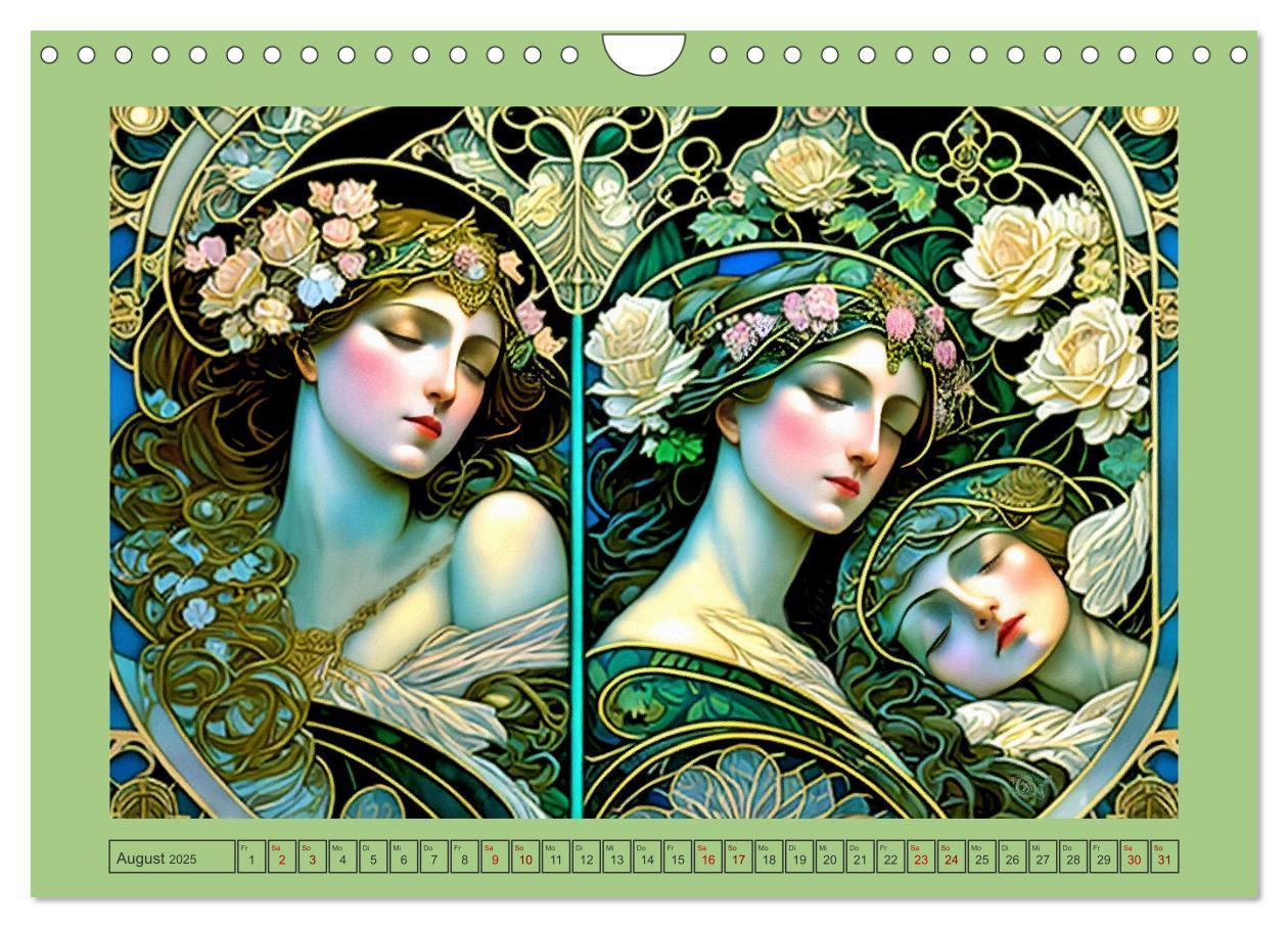 Bild: 9783383863080 | Art Deco Freundinnen (Wandkalender 2025 DIN A4 quer), CALVENDO...