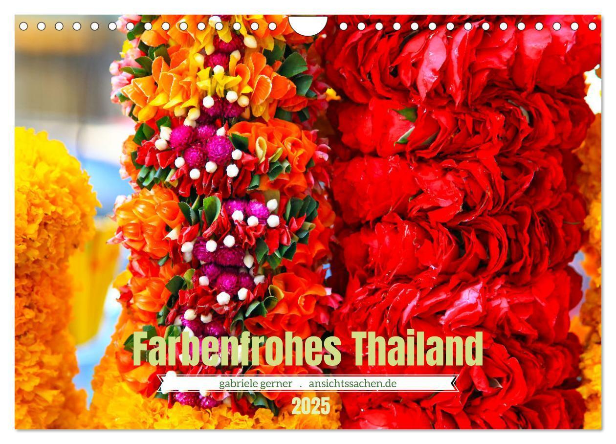 Cover: 9783383952388 | Farbenfrohes Thailand (Wandkalender 2025 DIN A4 quer), CALVENDO...