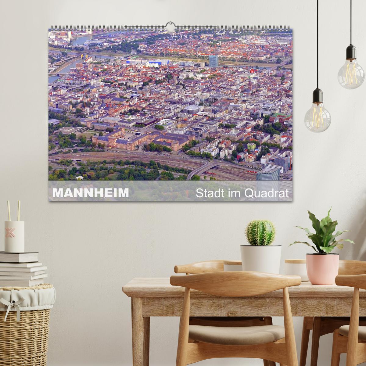 Bild: 9783435585113 | Mannheim - Stadt im Quadrat (Wandkalender 2025 DIN A2 quer),...