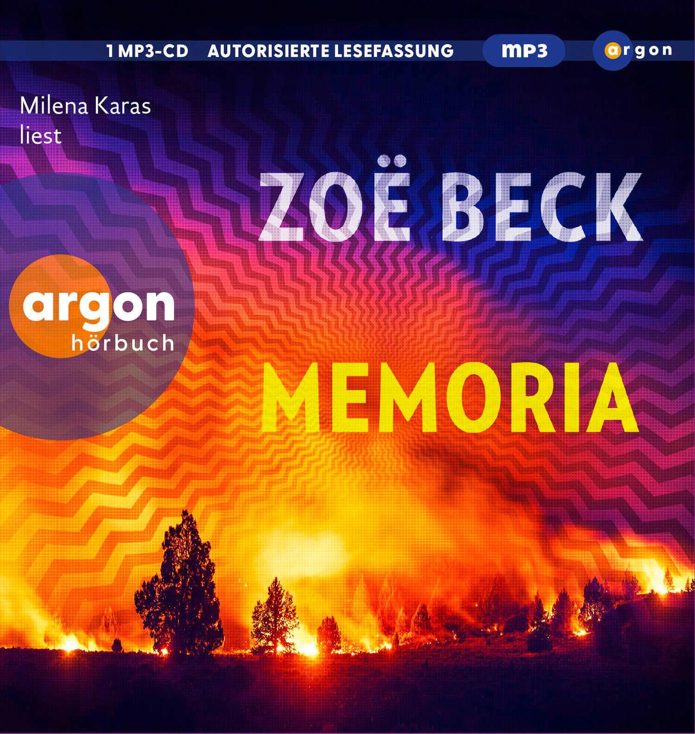 Cover: 9783839820339 | Memoria | Zoë Beck | MP3 | 1 Audio-CD | Deutsch | 2023 | Argon