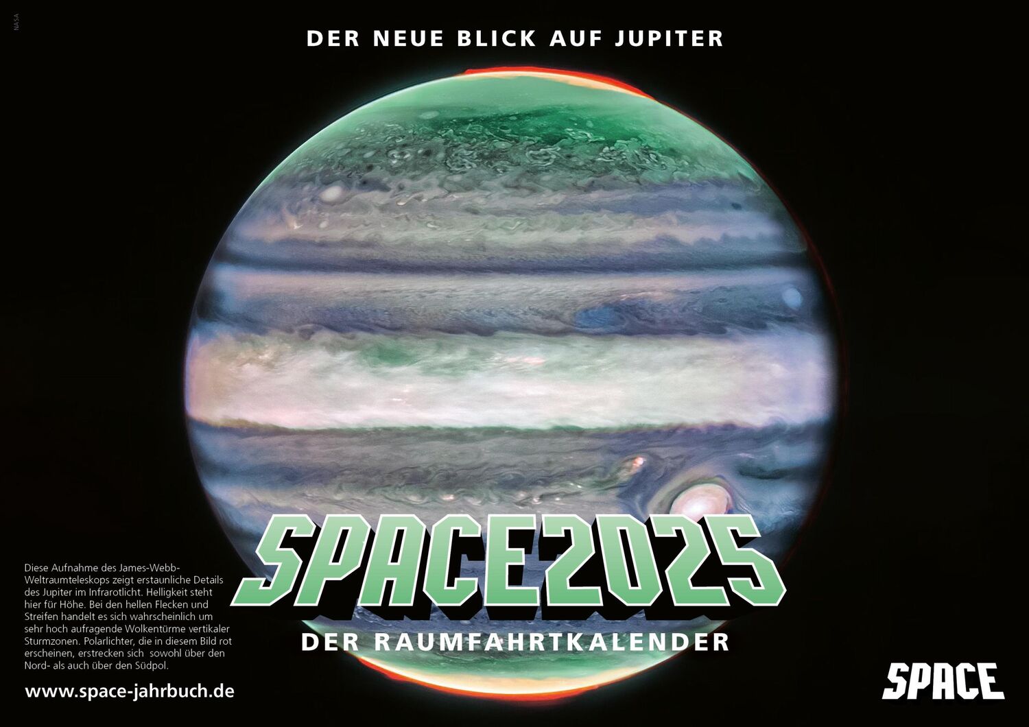 Cover: 9783944819723 | SPACE Raumfahrtkalender 2024 | V. | Kalender | Deutsch | 2025