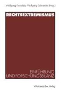 Cover: 9783531125619 | Rechtsextremismus | Einführung und Forschungsbilanz | Taschenbuch