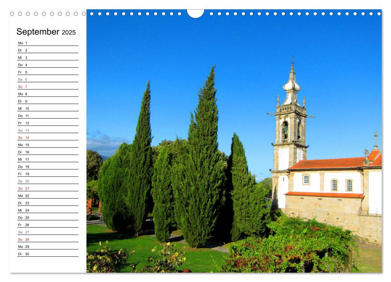 Bild: 9783435340026 | Jakobsweg - Camino Portugues Central (Wandkalender 2025 DIN A3...